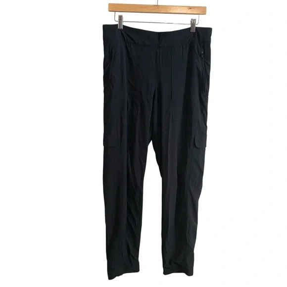 Athleta Black Cozy Athleisure High Rise Chelsea Cargo Lined Pant Size 12 - Picture 2 of 8